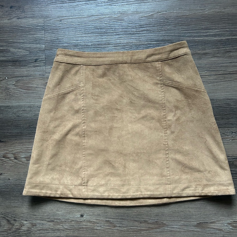 Abercrombie & Fitch Tan Suede Mini Skirt